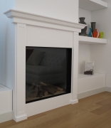 Plaster fireplace