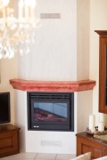 Plaster fireplace