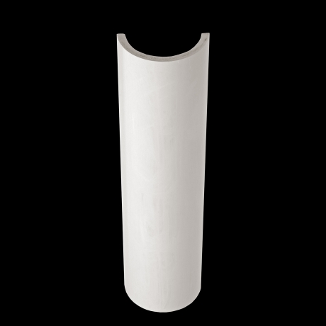 Plaster cylindrical elements